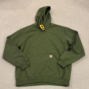 Carhartt Men's Olive Green Pullover Hoodie